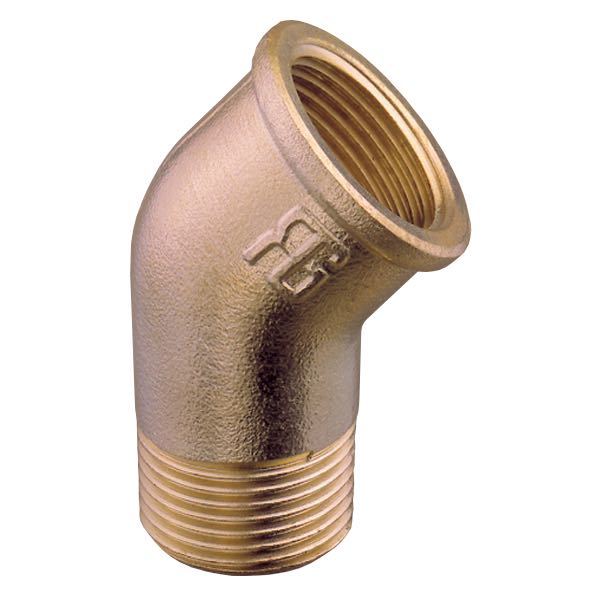 Guidi Bøjning 45° ind/udv 2" bronze