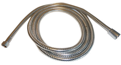 Bruser slange 2,5m rustfri 1/2" til 3/8"