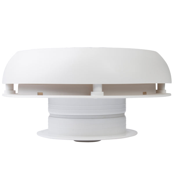 Marinco 3" Day & Night solcelle ventilator, plast hvid