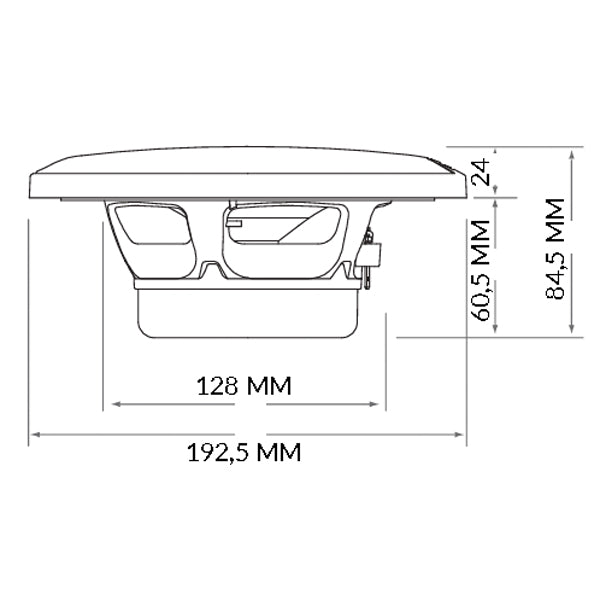 Hertz HEX 6.5 C-W - 6.5" 4Ohm MARINEHØJTTALER, HVID