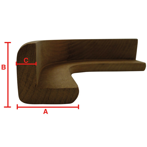 Roca yderhjørne 50/90° 22x22x7mm