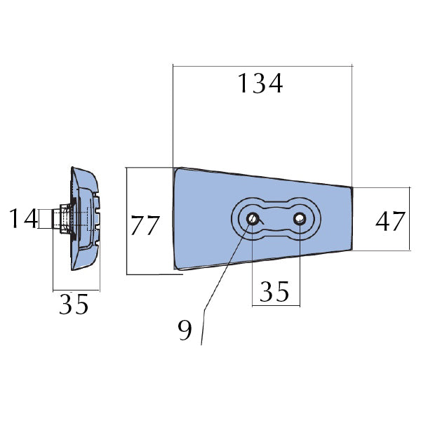 Tecnoseal zinkanode volvo sx/dph/dpr/dpi 3588746