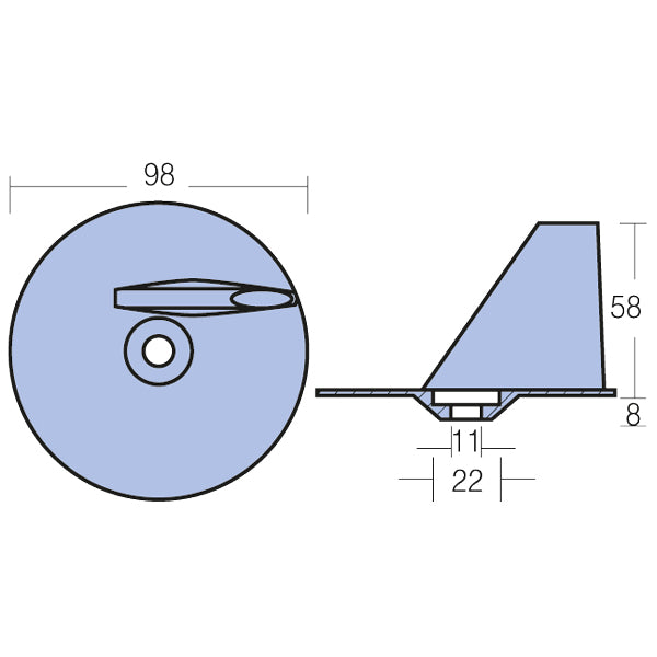 Tecnoseal Zinkanode suzuki 115-140hk 2t