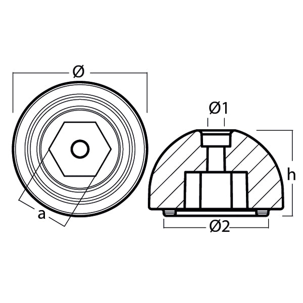Tecnoseal Zinkanode quick bovpropel btq 140 (tq14000)