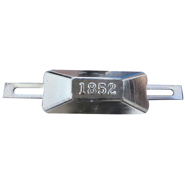 1852 Zinkanode 0.25kg, kasse med 50stk