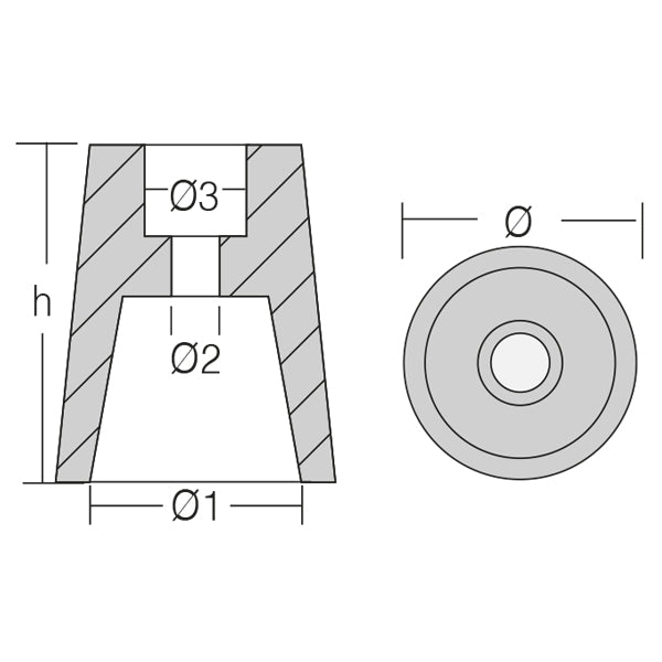 1852 Zink til 1146150 22-25mm