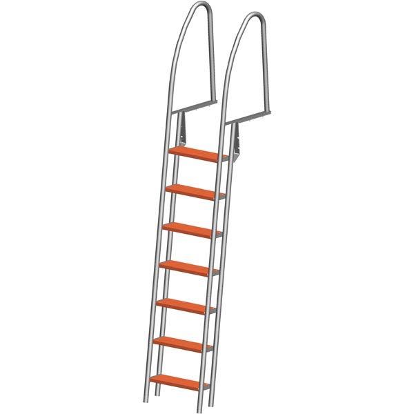 Brostige 7 trin RF 304 længde 256cm bredde 49cm