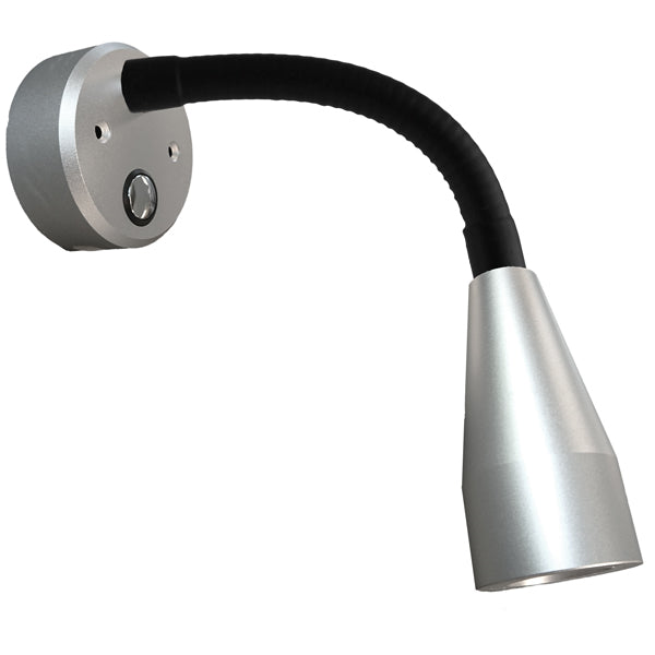 Casolux Mary Flex væglampe flex mini alu. grå 3000K 10-30v