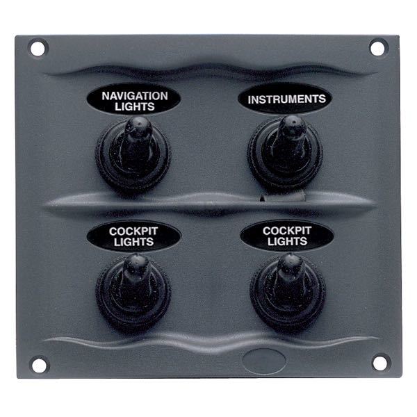 BEP strømpanel 4 kontakter.12V