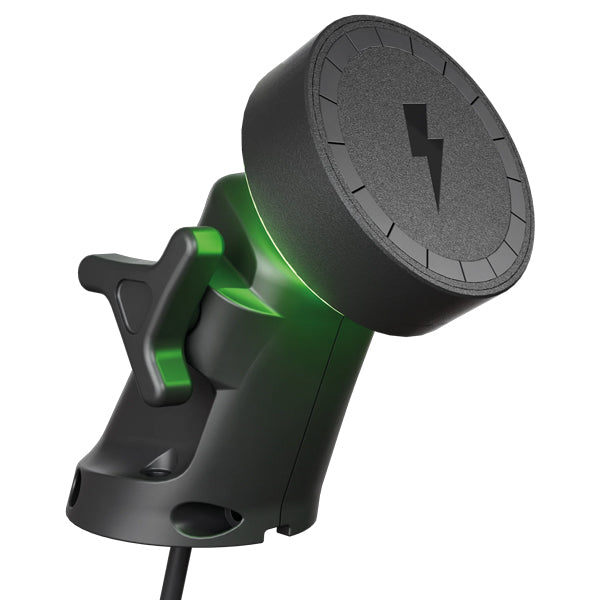 AquaAmp 600 LED armmonteret trådløs mobil oplader 12V 55W Qi2