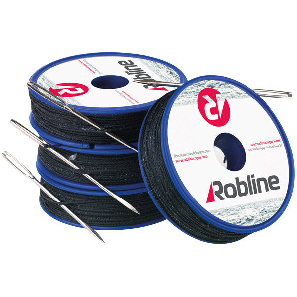 Robline Vokset Taklegarn med nål 0,8mm Hvid rulle med 80m