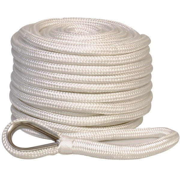 1852 Ankertov flettet polyester med bly 12mm 30m