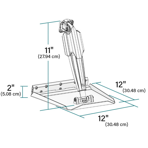 Lenco 12" x 12" Edge Mount Trim Tab Kit med Pro Control Assi