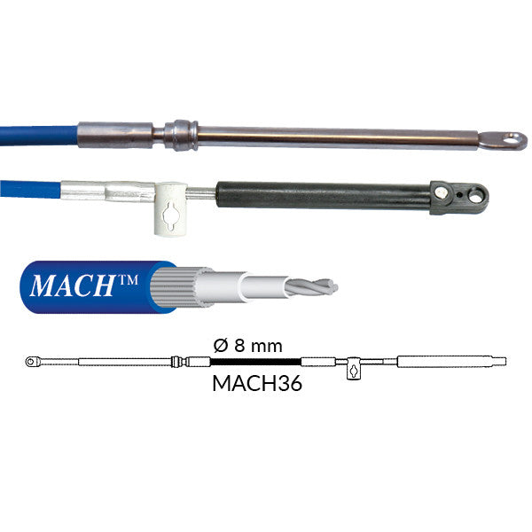 Ultraflex Kontrolkabel mach36, 30 fod