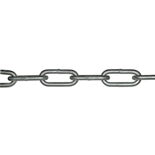 Langleddet kæde galvaniseret 10mm DIN 763 10m