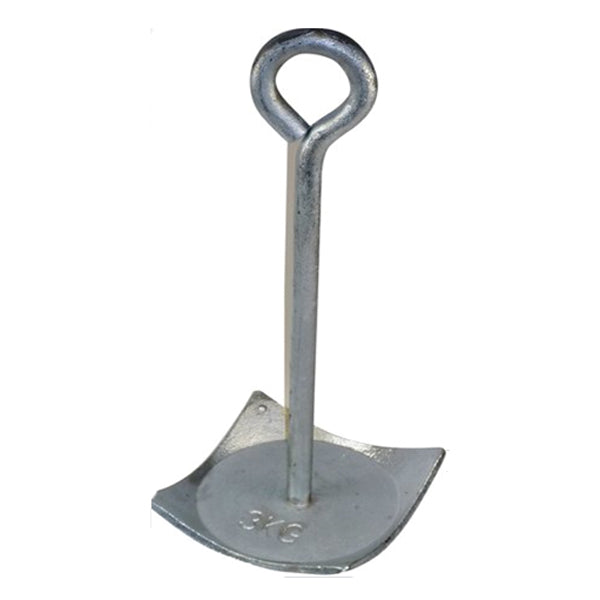 Tallerkenanker 3kg galvanisert stål
