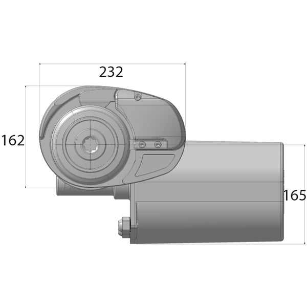 Lofrans X2 ankerspil aluminium 1500W 24V 10mm kæde DIN 766