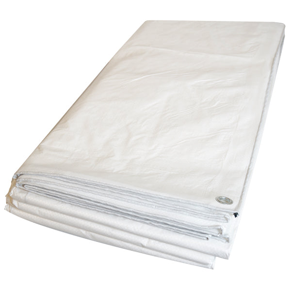 Super Tarp Presenning, Standard 160g/m2 hvid 4 x 6 meter