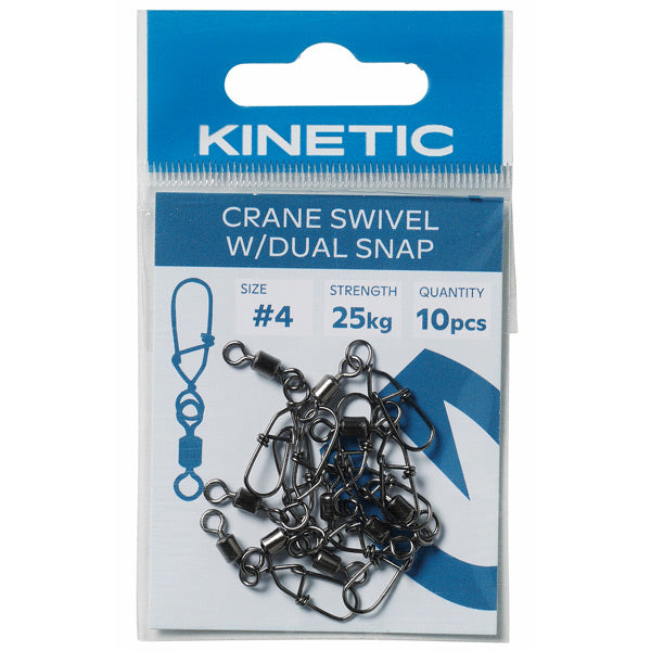 Kinetic Crane svirvel med hægte str. #8 10stk