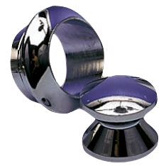 Roset/Knop forkromet messing til dør 19mm mont. hul 23 mm