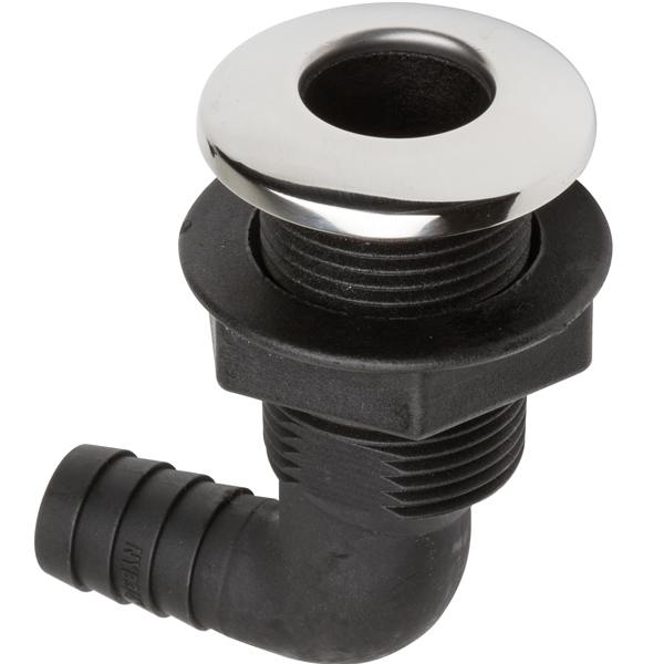 Gennemføring med RF hætte 90gr, 1" 19mm