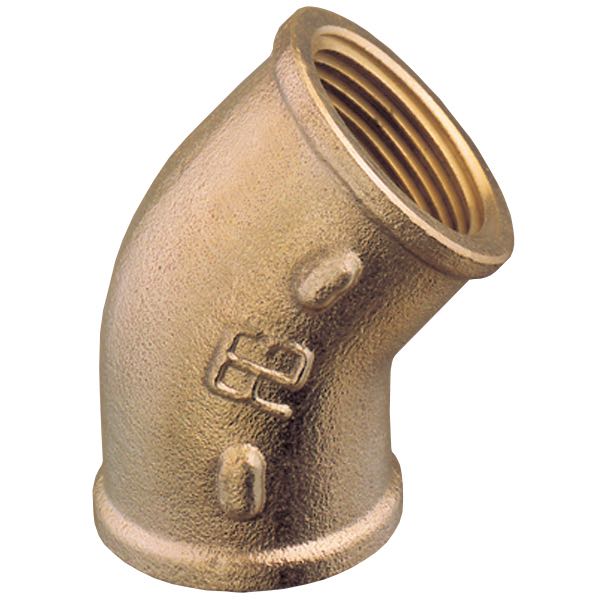 Guidi Bøjning 45° ind/ind 2 1/2 bronze