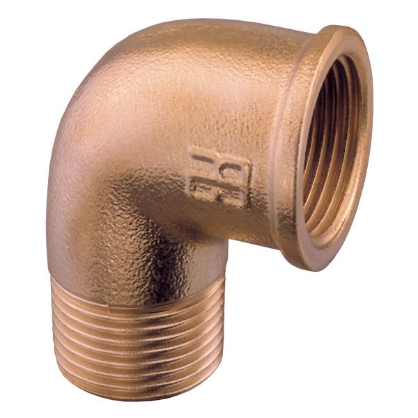 Guidi Bøjning 90° ind/udv 3/4" bronze