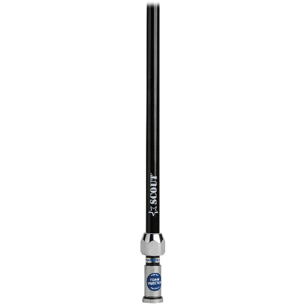 Scout Quick 2 VHF sort antenne 1,5m, 5m kabel & FME han/PL259