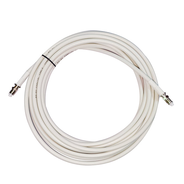 1852 VHF kabel hvid RG-8X low loss med hun FME stik - 25m