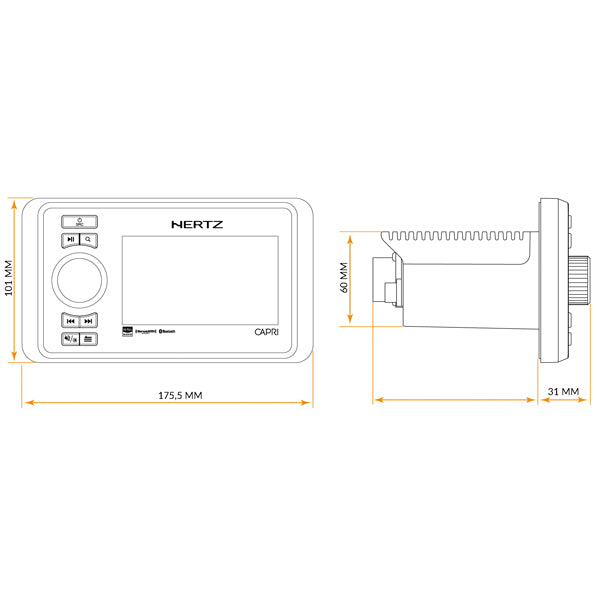 Hertz CAPRI H100 DAB+ - DIG. MEDIA MODTAGER + HMB DAB+