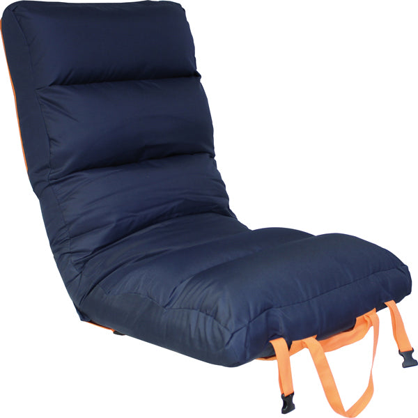 1852 foldesæde Comfy Big, mørkeblå/orange