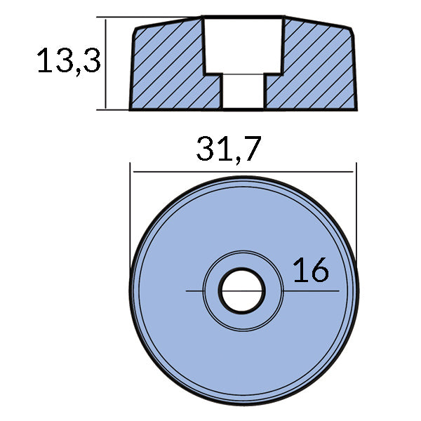 Tecnoseal zink til flex o fold Ø31.70mm sæt