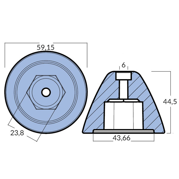 Tecnoseal Zinkanode quick bovpropel btq 300 (tq30000)