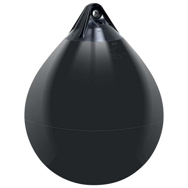 Polyform A1 jordbær fender 295 x 380mm sort med sort top