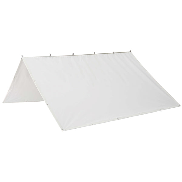 Nettuno Cagnaro bom solsejl 160x160cm L-300cm hvid