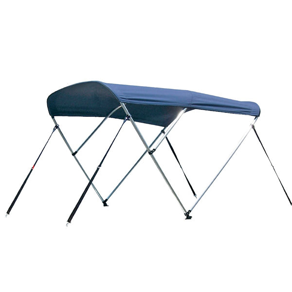 Bimini top 3-arm alu rør Ø25mm blå L180 B185-195 H110cm