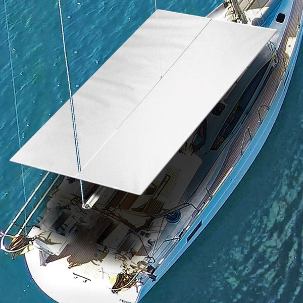 Nettuno Cagnaro Steccato sejlbåd solsejl B-270cm L-300cm hvid