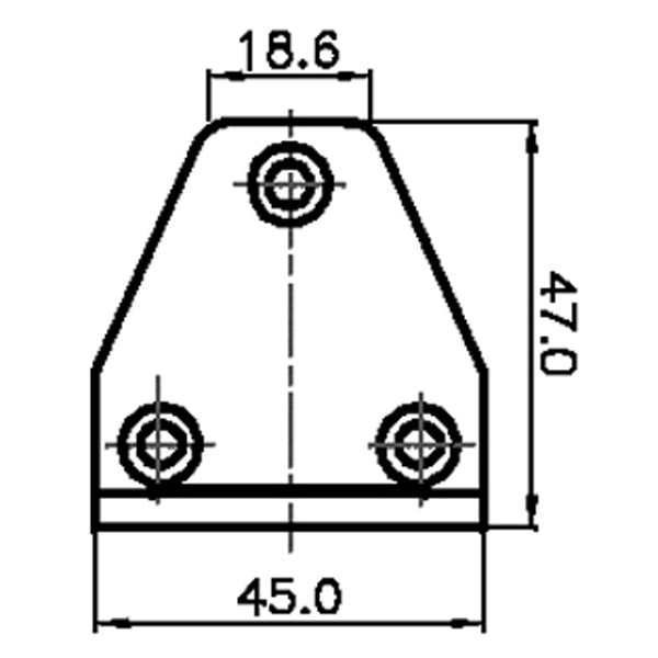 Badestige til platform 4 trin b-290mm l-615-1200mm d-240mm