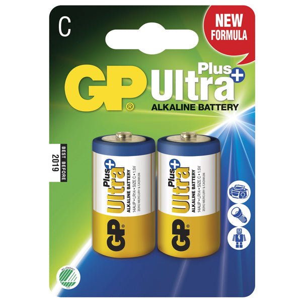 Batteri LR14 mellem 1,5V 2 stk