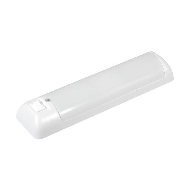 Lysstofarmatur hvid 12V LED 80 lumen indbygget LED strip 0,75W