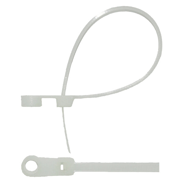 Strips hvid med hul 100 x 3,5mm-20stk