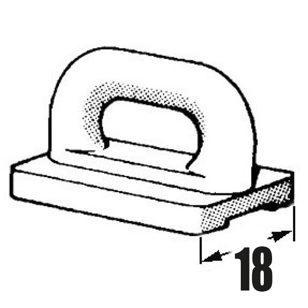 Sejlslæde lige 18mm