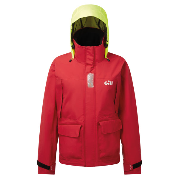 Gill OS34J Coastal dame jakke rød str. 14