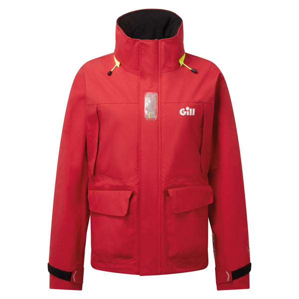 Gill OS34J Coastal dame jakke rød str. 20
