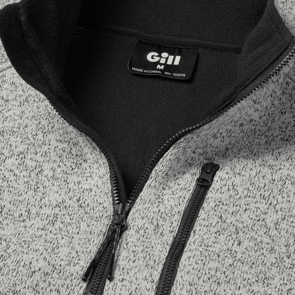 Gill 1500 1/4 lynlås Fleece jakke, Grå str. S