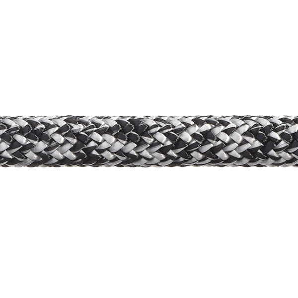 Robline Admiral 7000 Dyneema fald, 10mm Sort/Hvid - 1 mtr