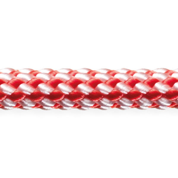 Robline Dinghy Control, 5mm Hvid/Rød - 1 mtr