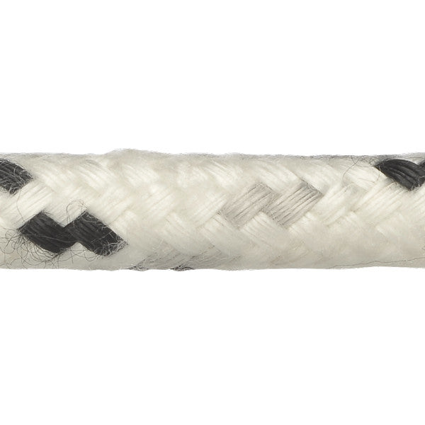 Robline Neptun 500 Skøde tov, 12mm Hvid/Sort - 1 mtr