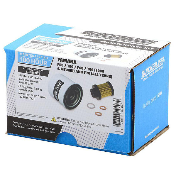Quicksilver 8M0222221 100T Service Kit, Yamaha F50/T50/F60/T60 og F70