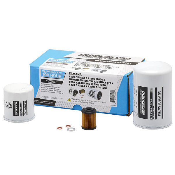 Quicksilver 8M0222224 100T Service Kit, Yamaha Diverse 150/175/200/225/250